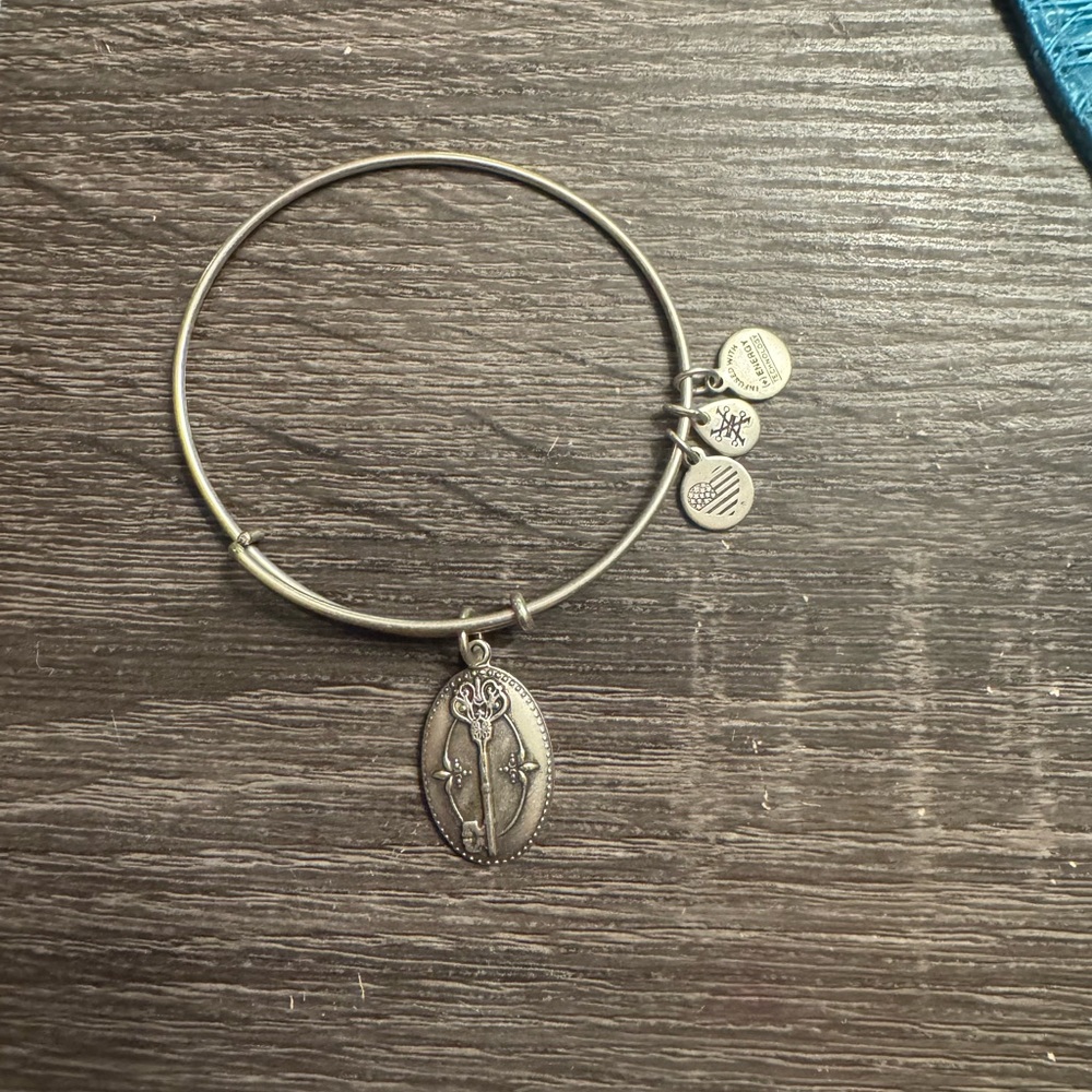 Alex and Ani Key To Life Silver Charm Bracelet